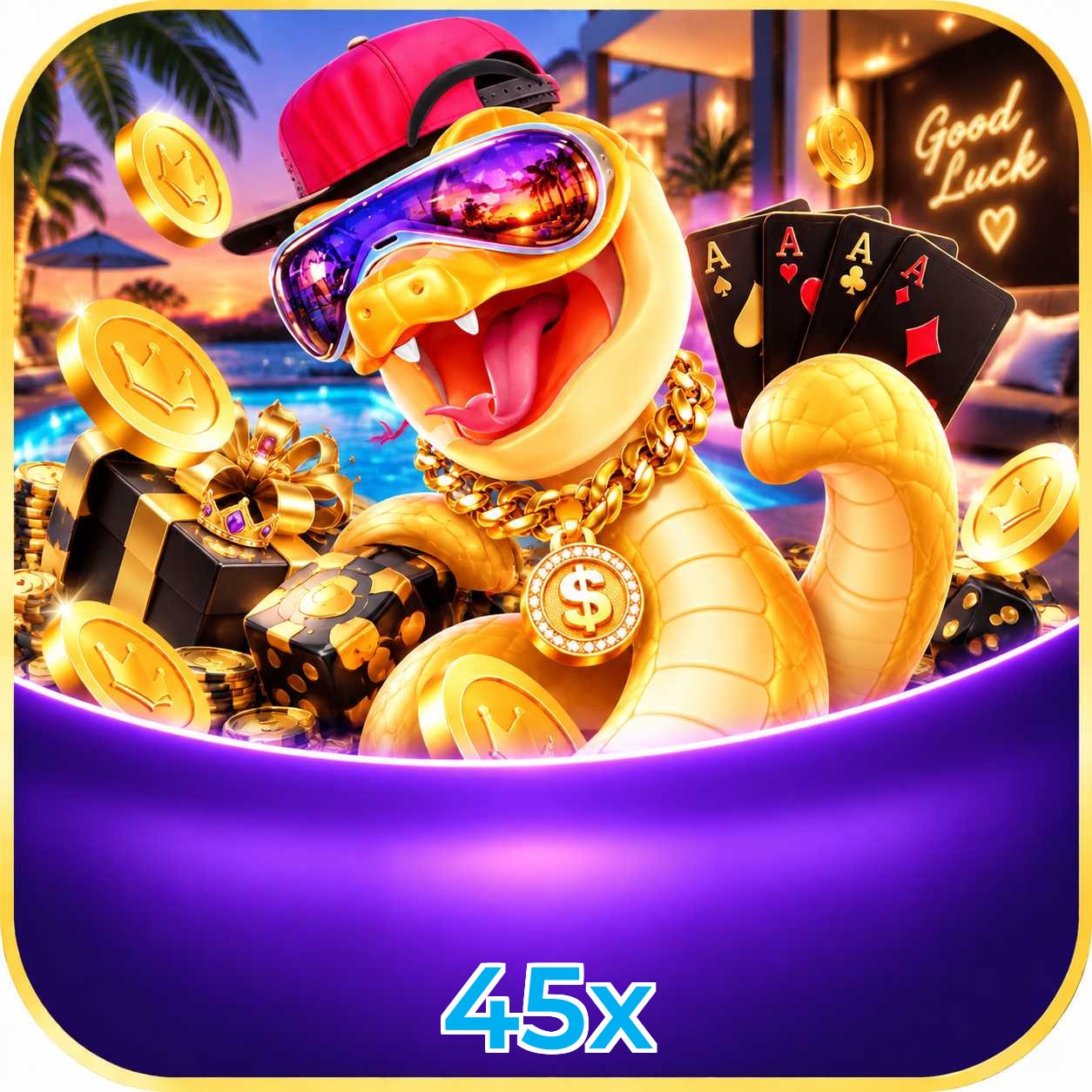 45x