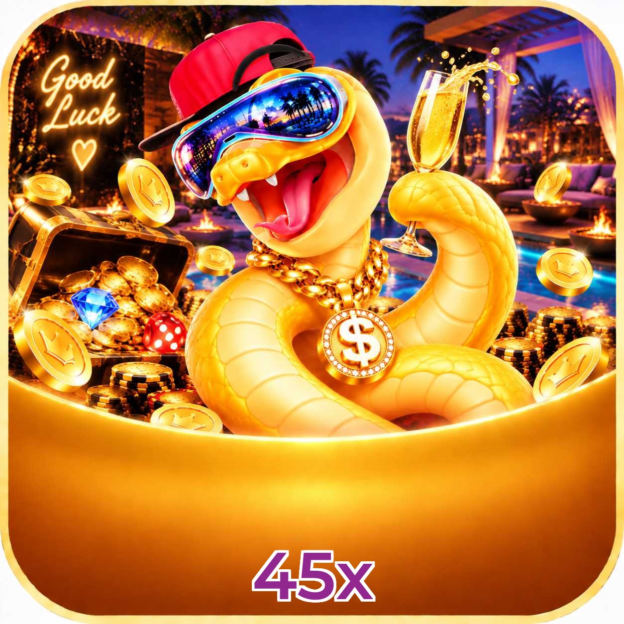 45x